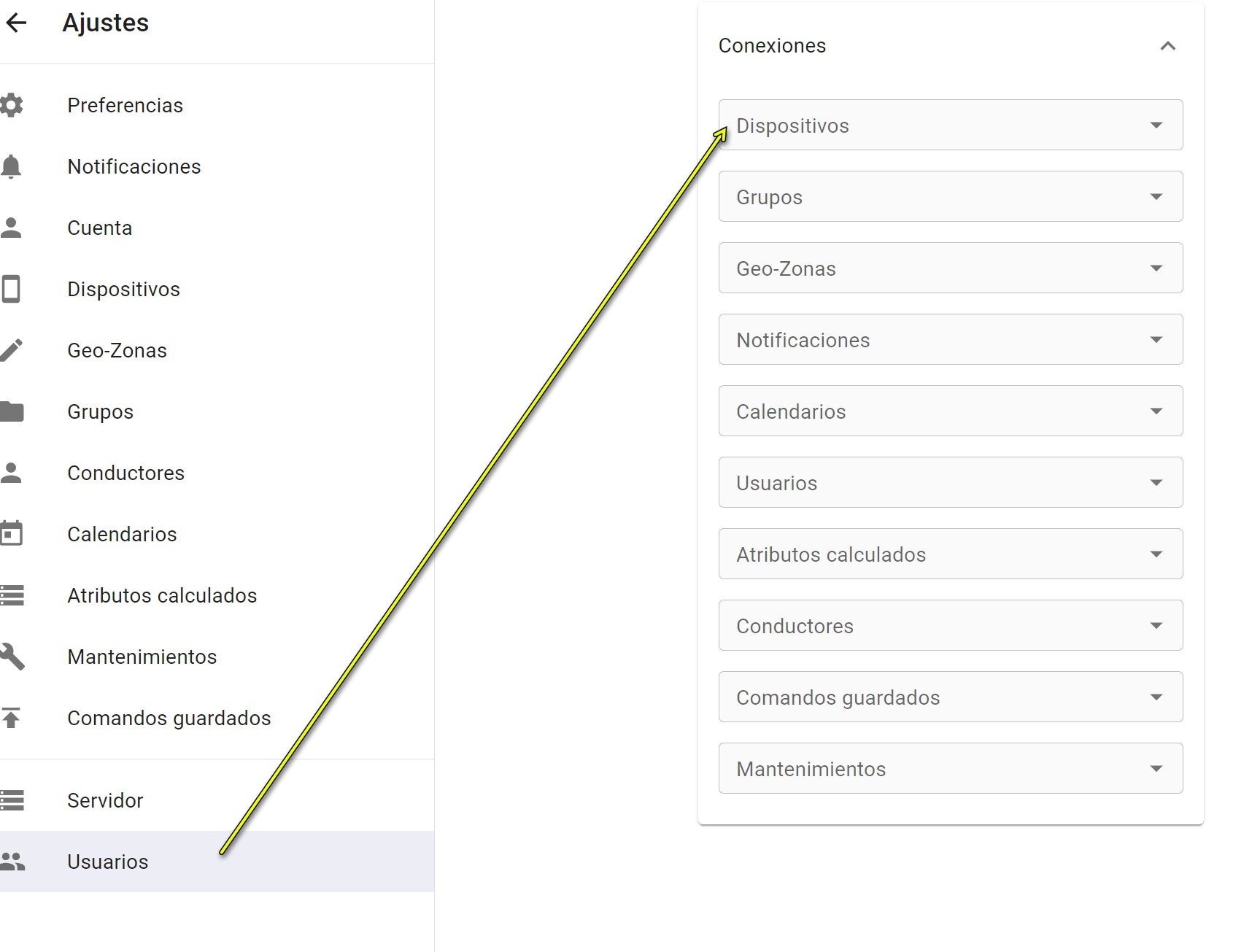 Compartir dispositivo en Traccar