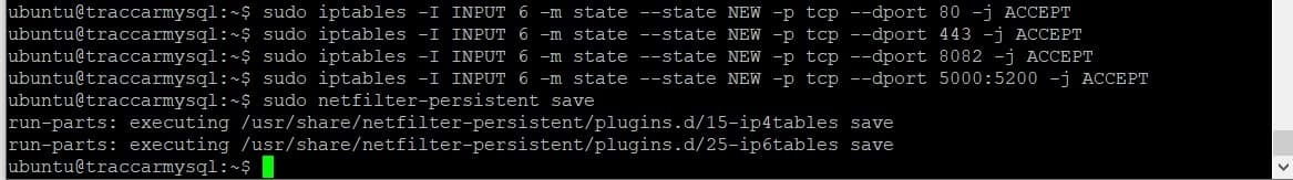 Guardar iptables
