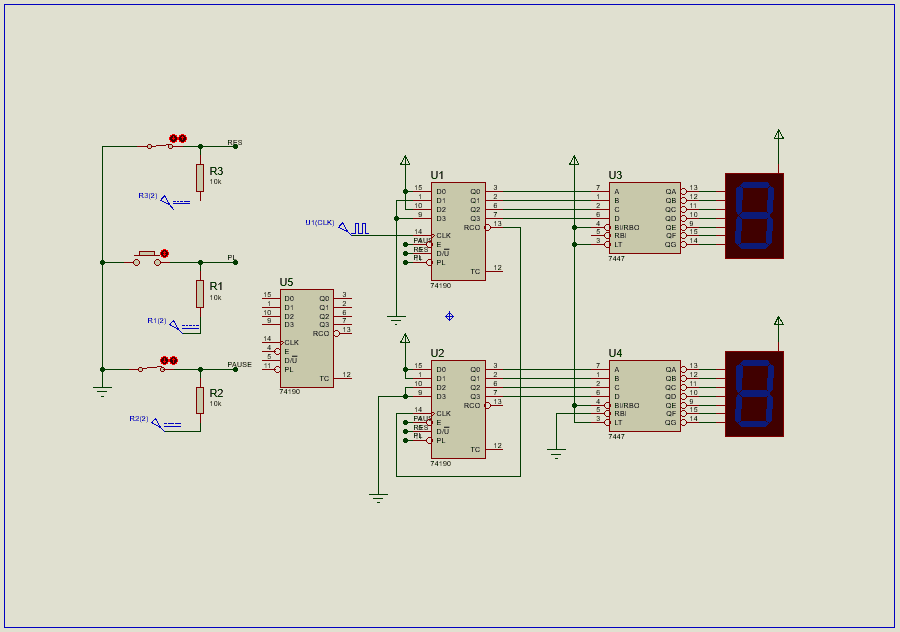 Imagen del circuito en proteus