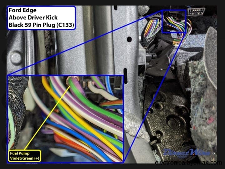 Paso 1: Corte a la bomba / cable violeta con verde 