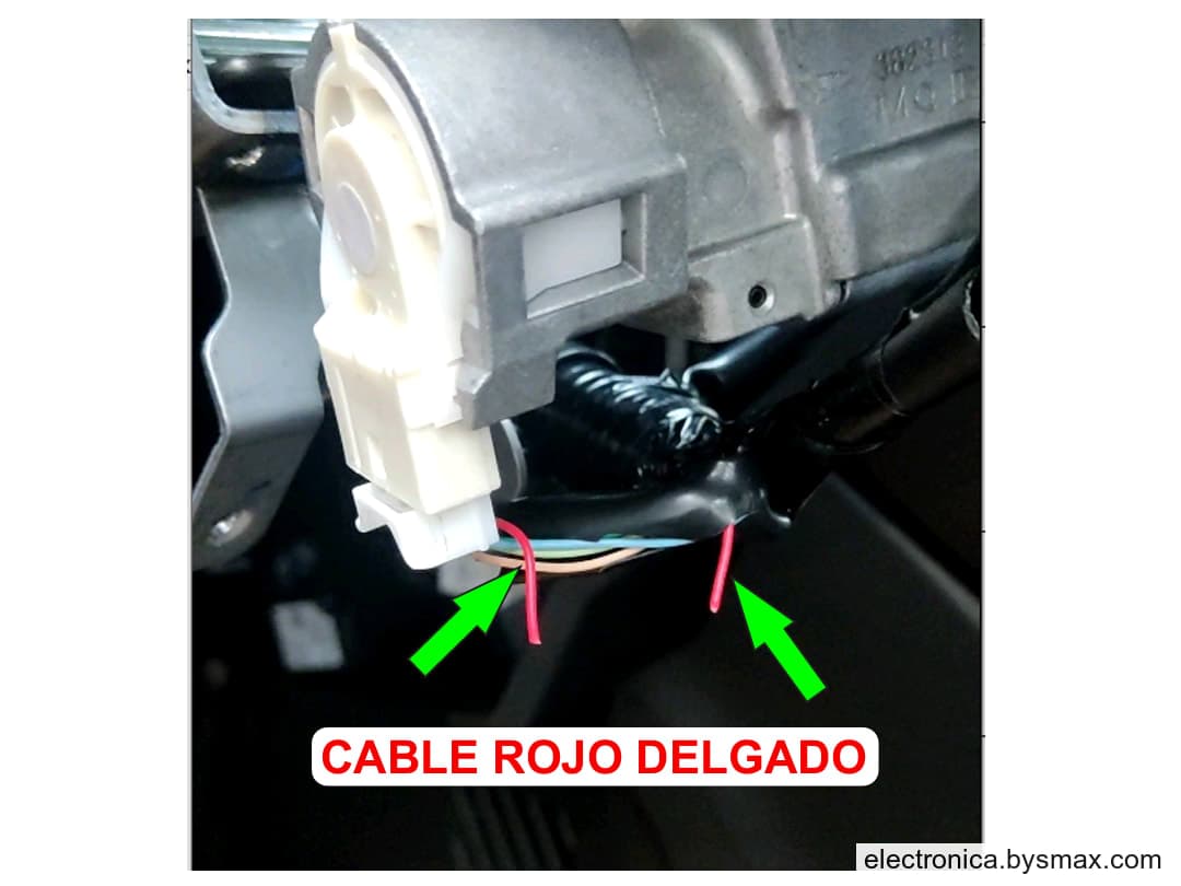 Paso 1: CORTE A IGNICION, CABLE ROJO FINO