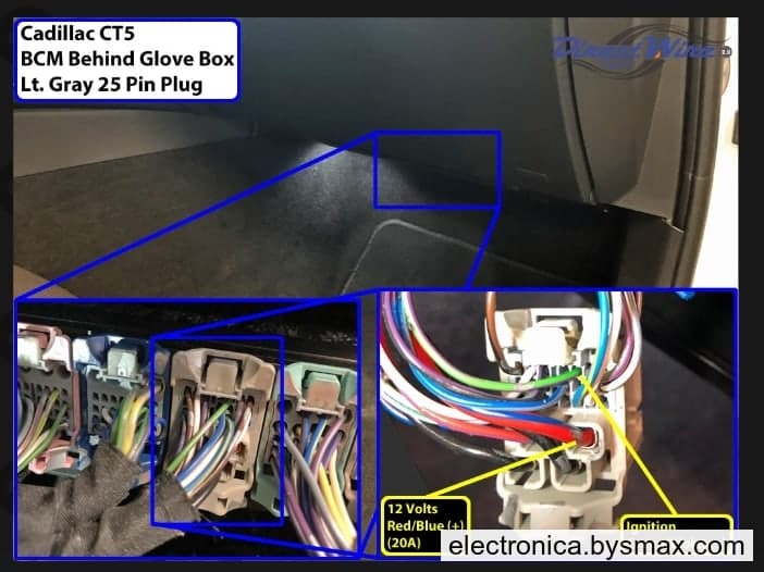 Paso 1: Corte a Ignición cable color  Verde con Violeta 