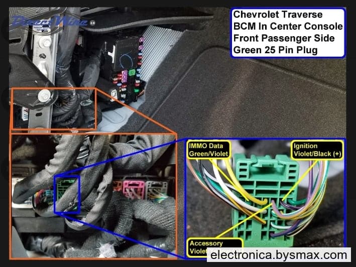 Paso 1: Corte a Ignición cable color  Morado con Negro 