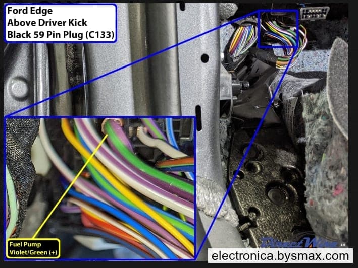 Paso 1: CORTE A LA BOMBA CABLE COLOR VERDE CON MORADO 
