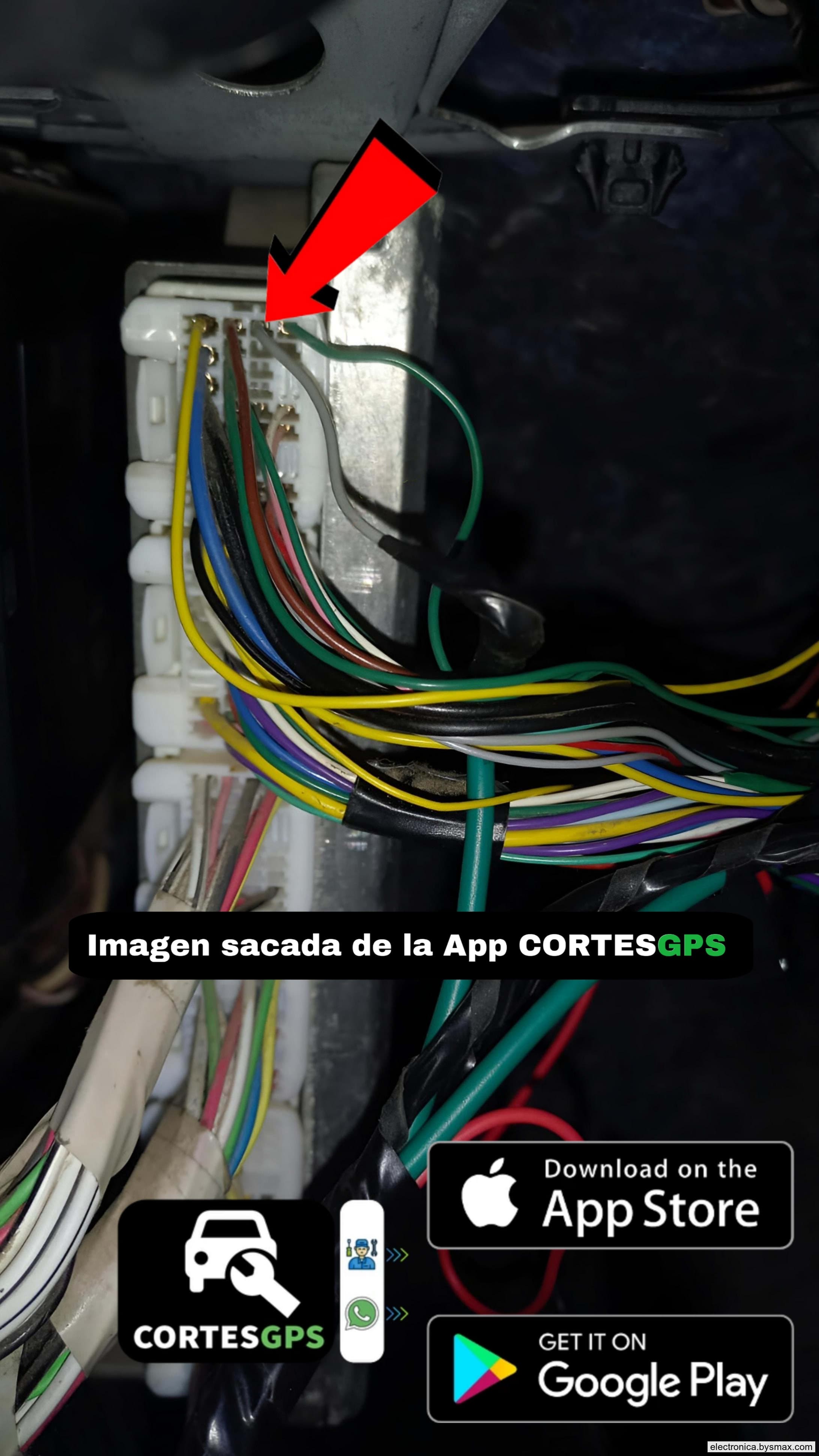 Paso 1: CORTE A LA BCM, CABLE COLOR GRIS UBICADO TRAS LA G