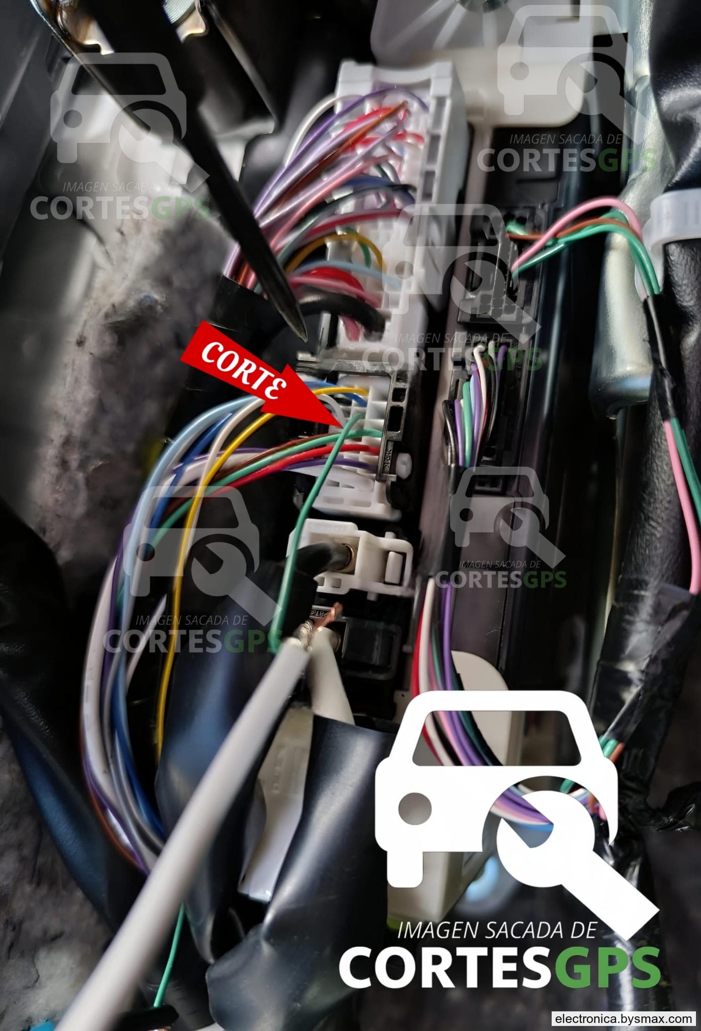 Paso 1: CORTEA A LA BCM, CABLE COLOR VERDE TRAS LA GUANTER