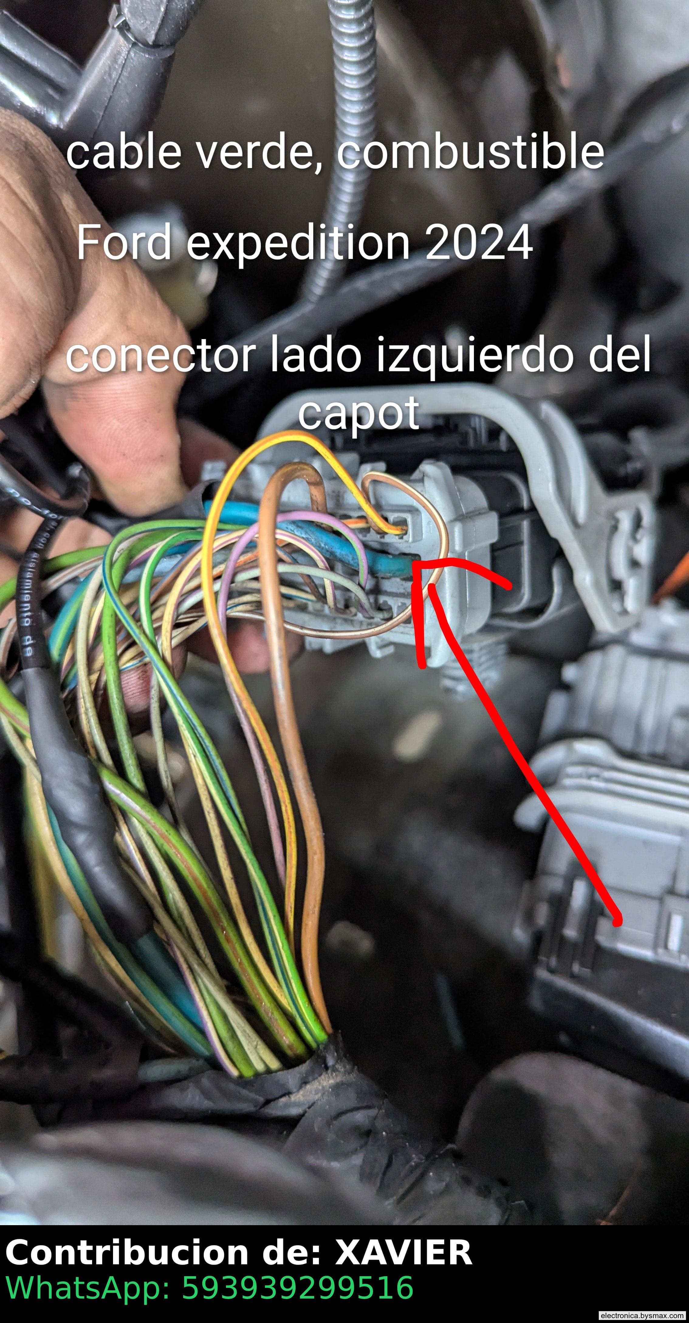 Paso 1: CORTE DE COMBUSTIBLE CABLE COLOR VERDE, EL CONECTO