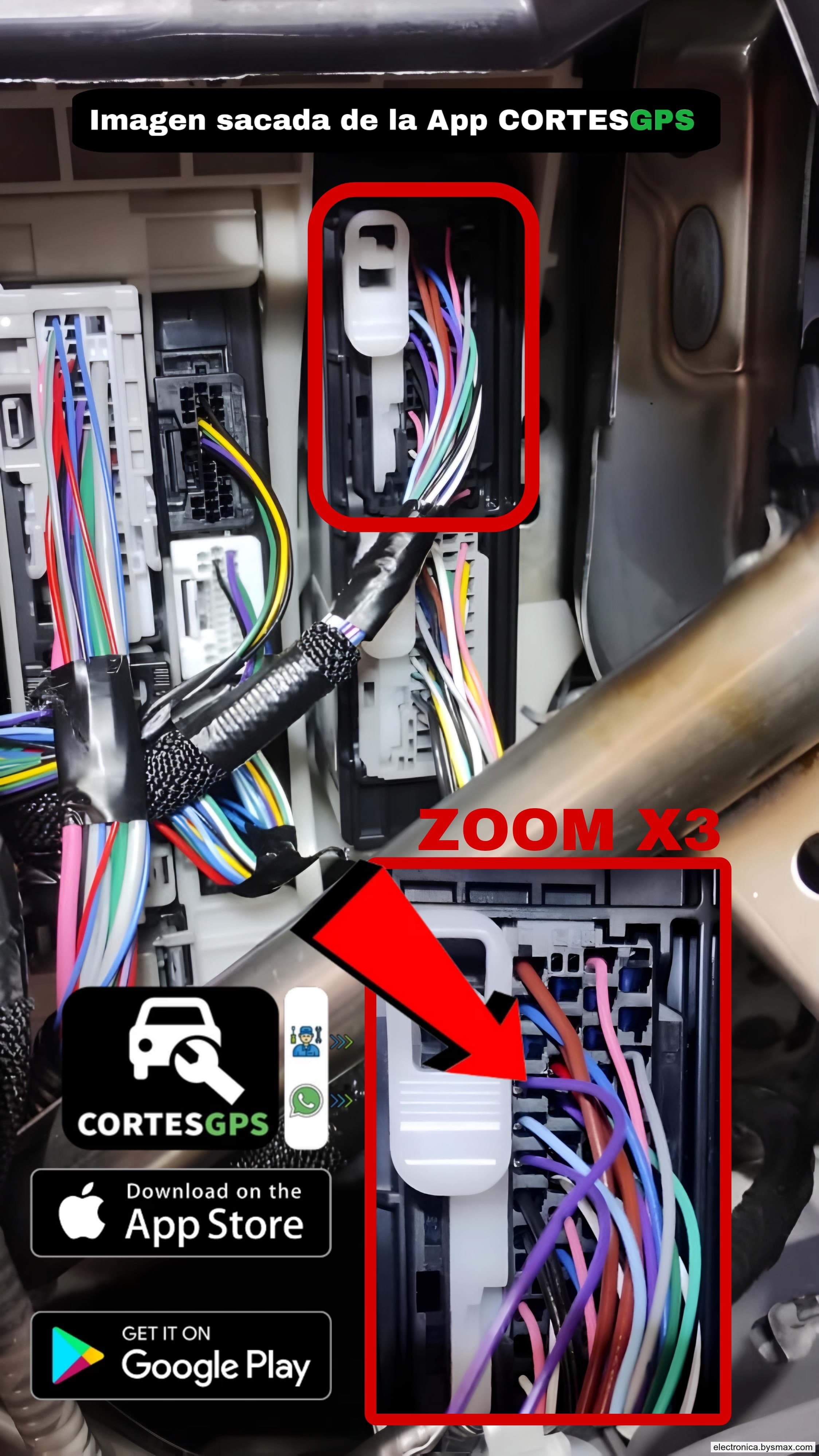 Paso 1: CORTE A LA BCM, CABLE COLOR LILA EN UNOS DE LOS CO