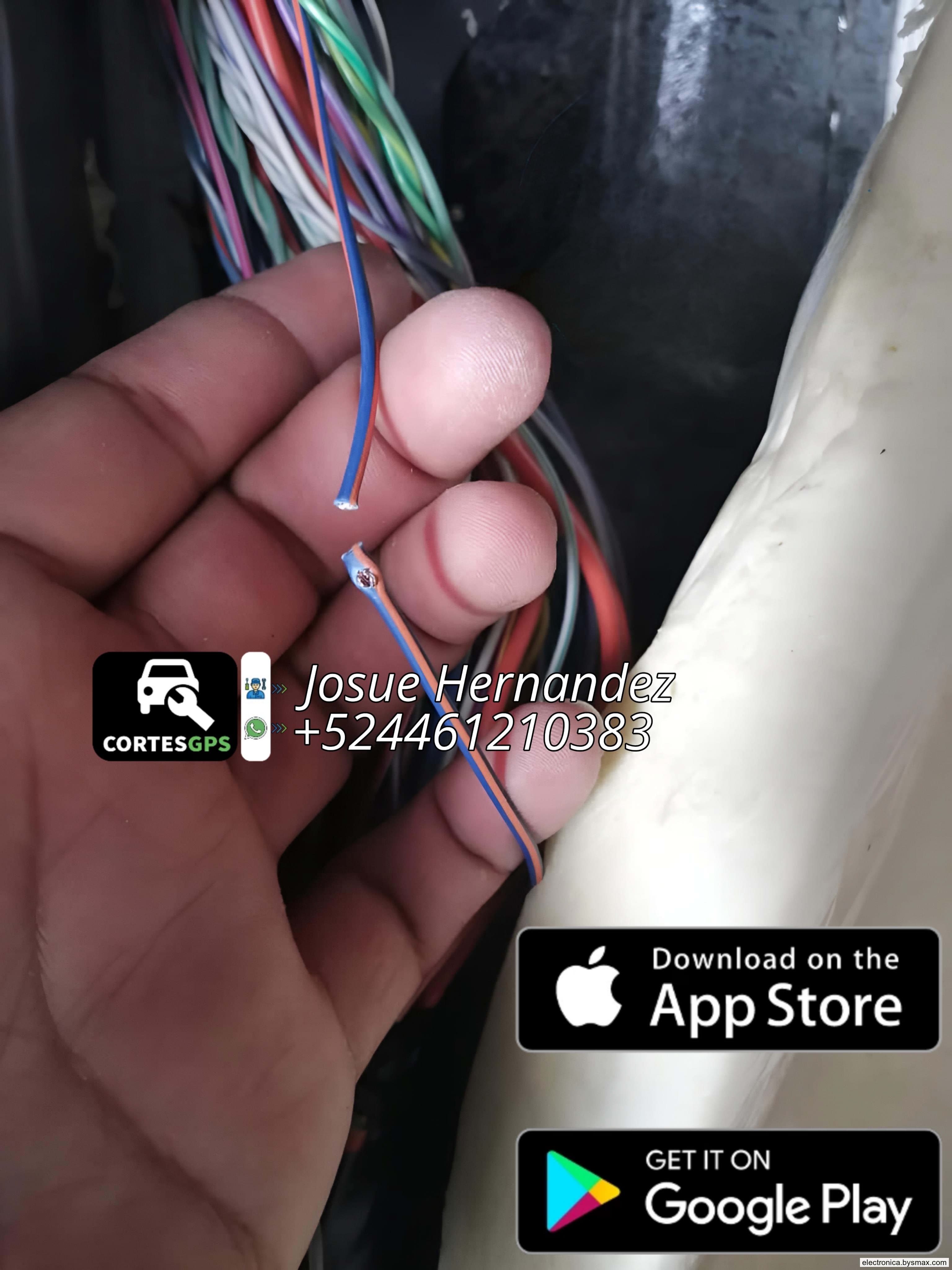 Paso 1: CORTE A LA BOMBA, CABLE AZUL CON FRANJA NARANJA