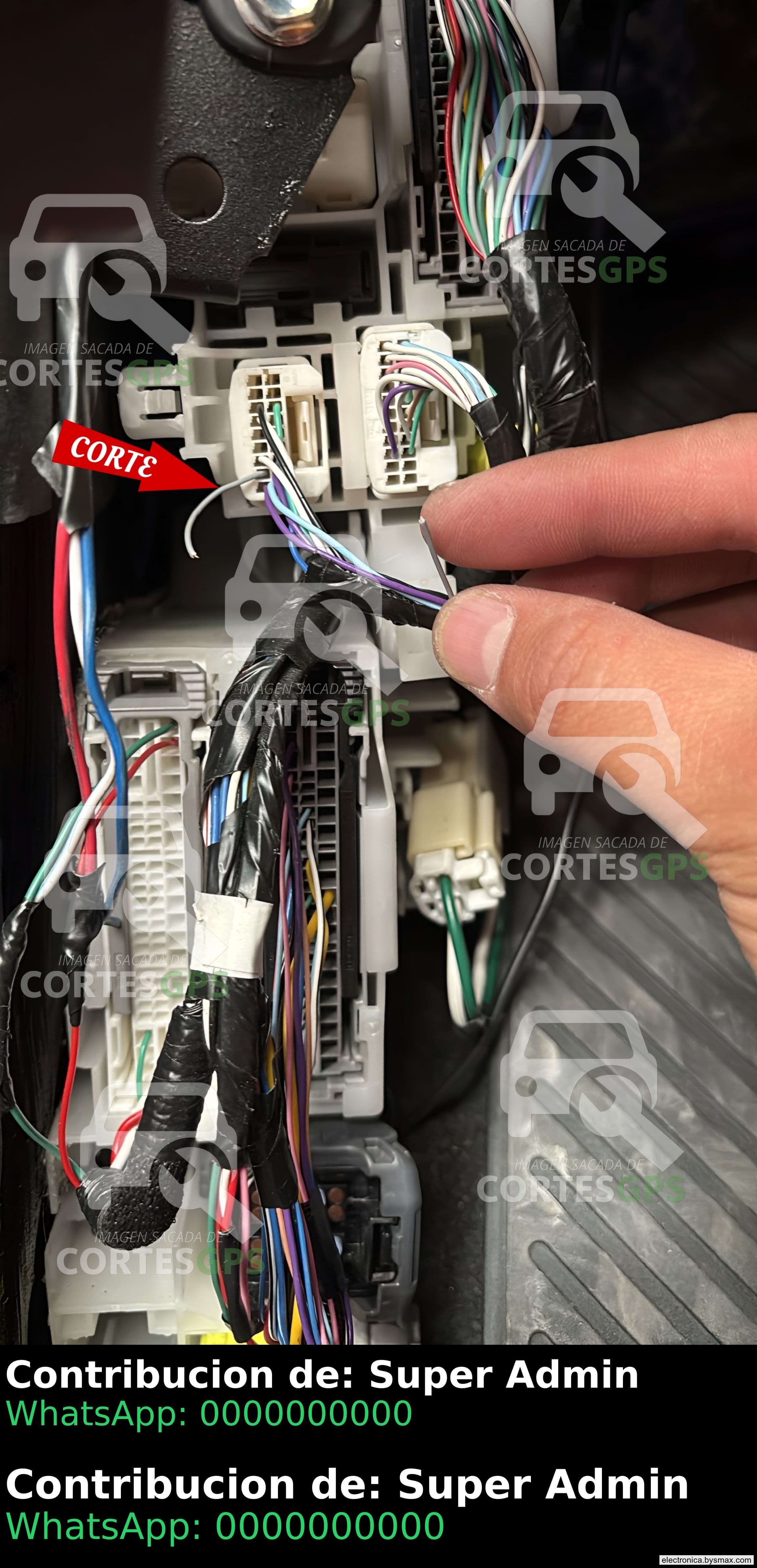 Paso 1: CORTE A LA BCM, CABLE GRIS UBICADO POR EL POSAPIE 