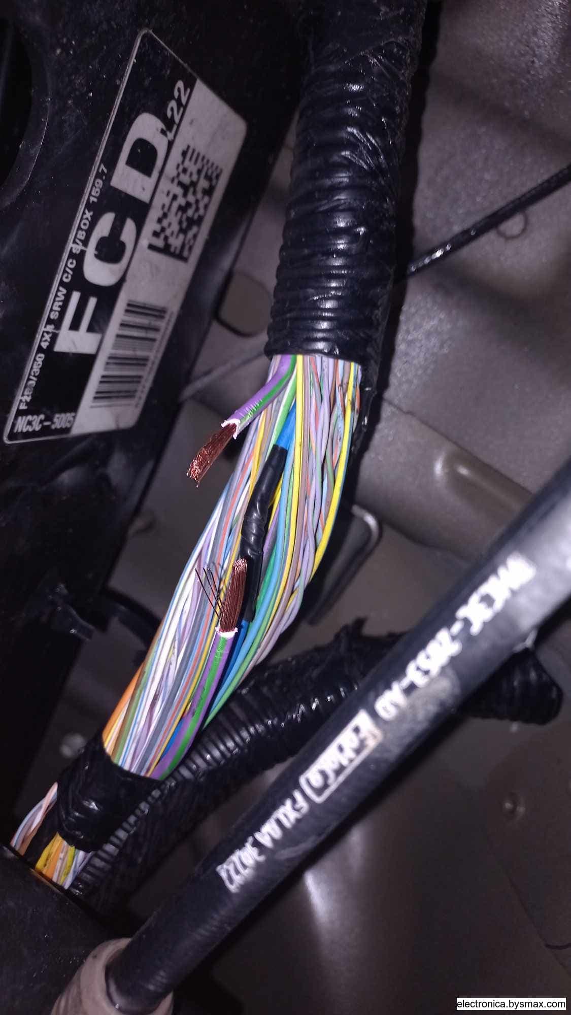 Paso 1: Tipo de Corte: Bomba Color del Cable: Morado rall