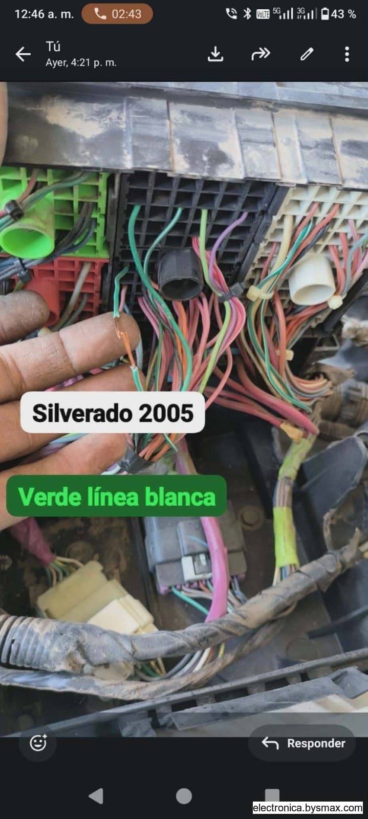 Paso 1: Silverado 2005 verde línea blanca